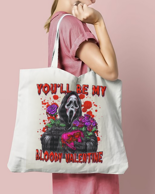 Be My Bloody Valentine Ghost Tote Bag