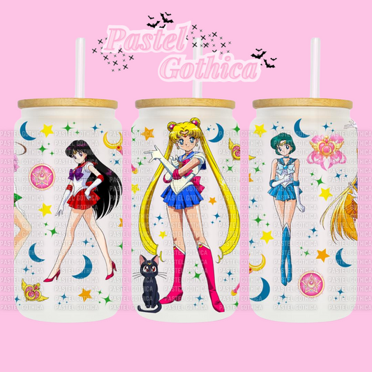 Moon Princess and Friends 16oz Glass Cup