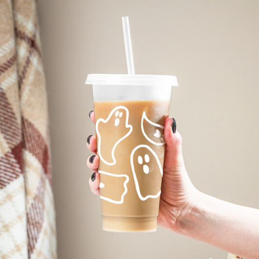 White Ghosts 24oz Cold Cup Tumbler