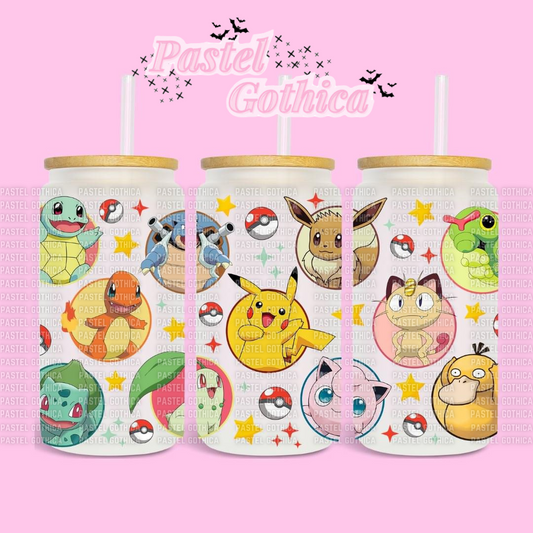 Pika and Friends 16oz Glass Cup