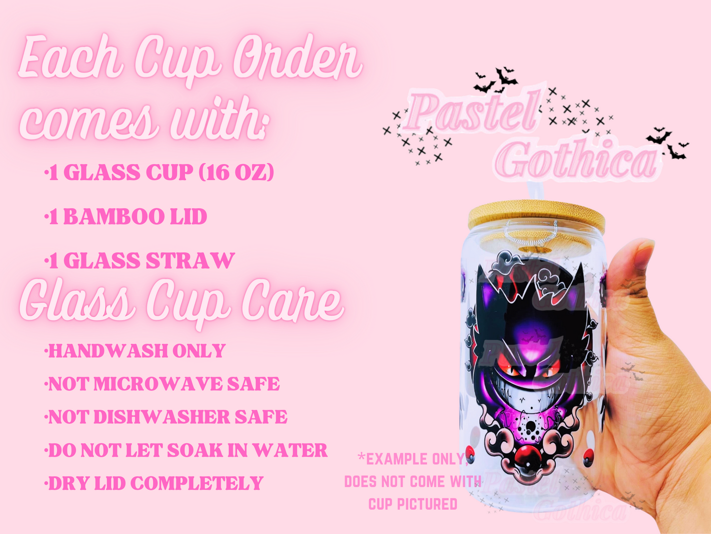 Demon Girl Slayer 16oz Glass Cup