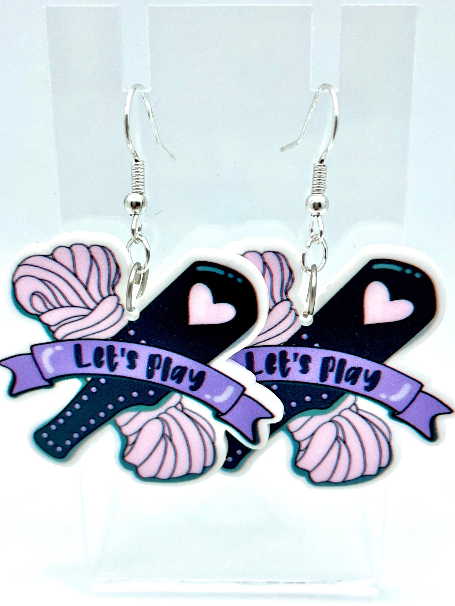 Let’s Play Paddle Rope Bunny Earrings