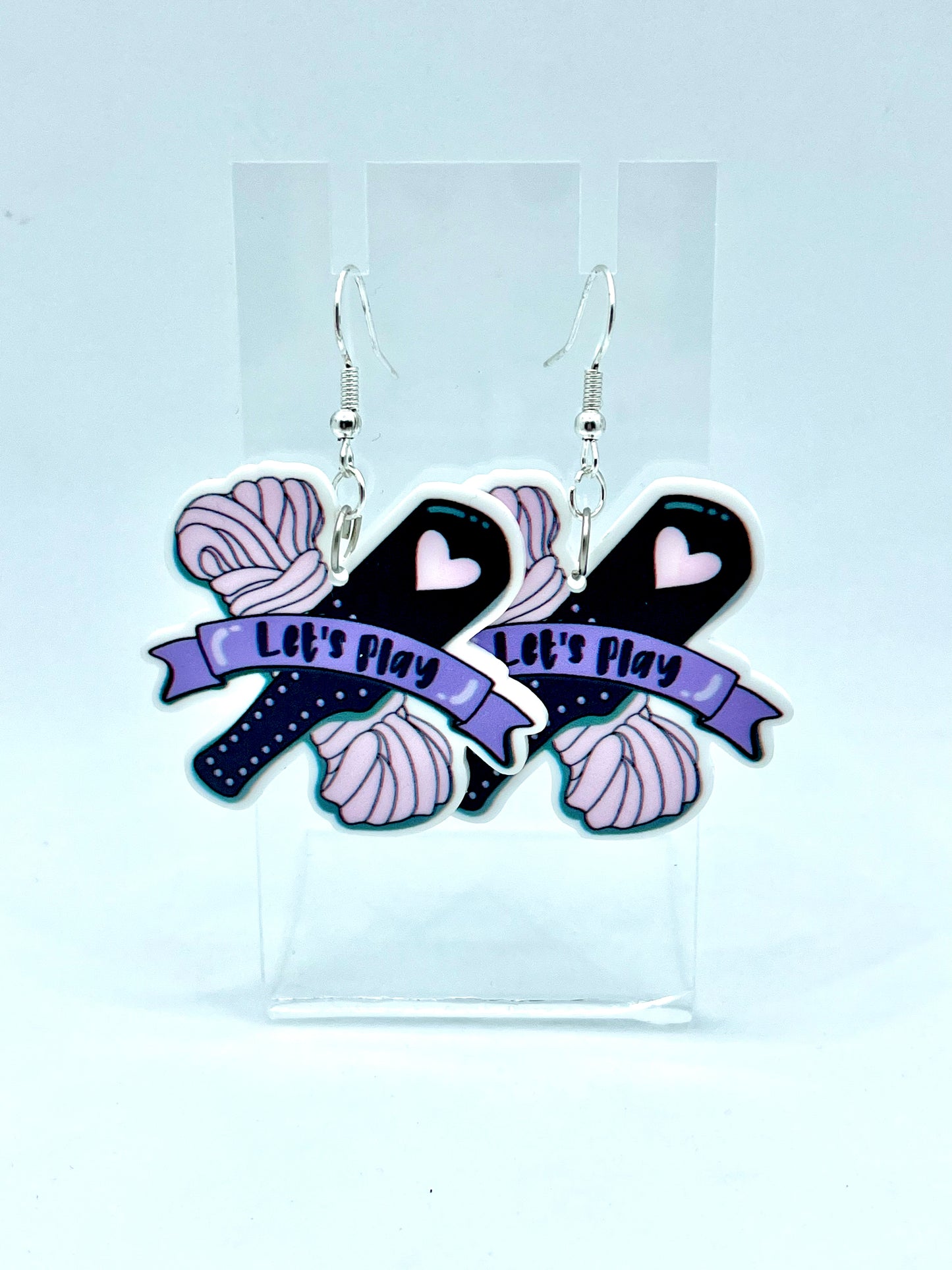 Let’s Play Paddle Rope Bunny Earrings